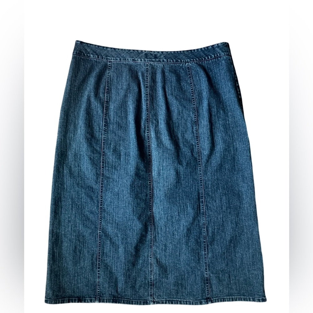 Covington Denim MIDI Skirt Blue Medium-Wash Women’s Size 22W.